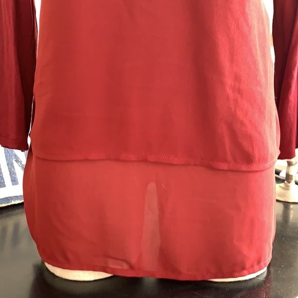 Michael Kors, burgundy top, size medium - Picture 3 of 7